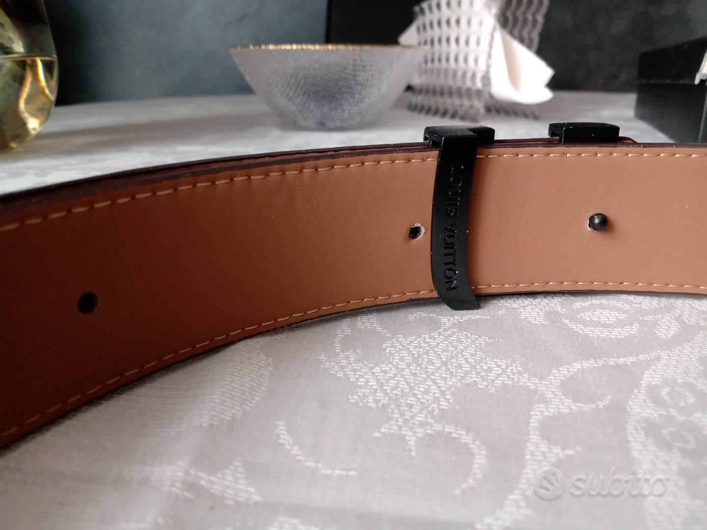Cintura louis vuitton bianca-fibbia oro - Abbigliamento e Accessori In  vendita a Modena