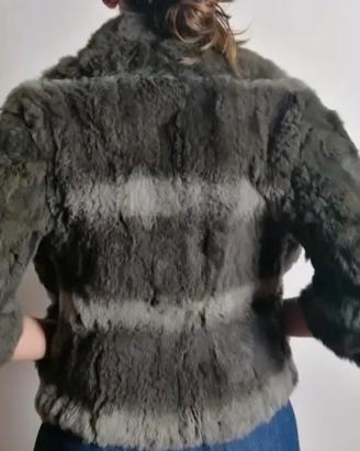 giacca pelliccia coniglio