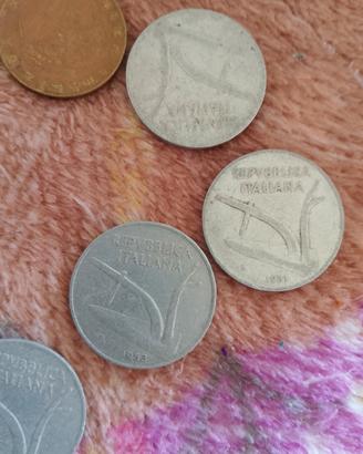 Monete Italiane 10 lire 1950 al 1990