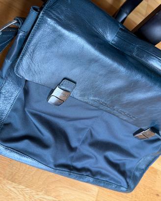 Borsa Messenger Piquadro Originale Pelle e Tessuto