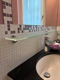 Mensola in vetro per lavandino bagno