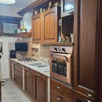 cucina lineare legno 4 mt e 10 cm