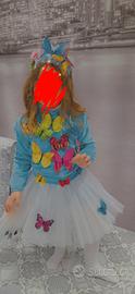 abito principessa delle farfalle 