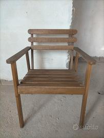 sedia in legno da giardino 4