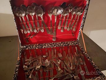 Cofanetto vintage set posate Giorinox Acciao inox