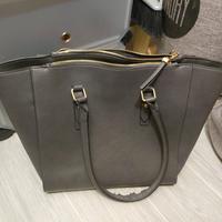 Borsa ecopelle grigia