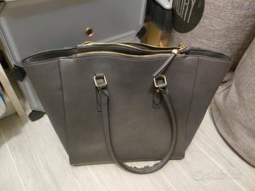 Borsa ecopelle grigia