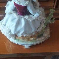 Statuina in porcellana con merletti – Vintage