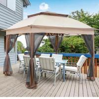 Gazebo 3x3 impermeabile con zanzariere