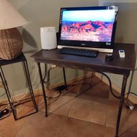 Tavolo nero vintage di ferro