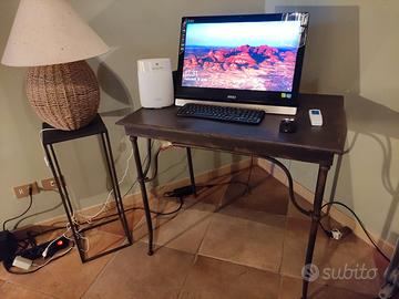 Tavolo nero vintage di ferro