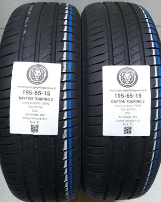 2 GOMME 195 65 15 DAYTON A75992