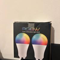 2x Lampadine Led E27 RGBW 12 kWh