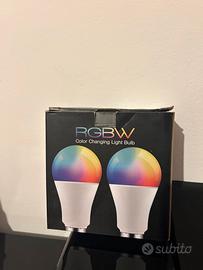 2x Lampadine Led E27 RGBW 12 kWh