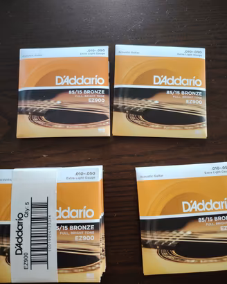 corde per chitarra Acustica D'Addario 