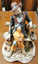 statua vecchio ubriaco 30x23cm