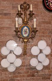 Modernariato Applique Mazzega Vistosi disco bianco