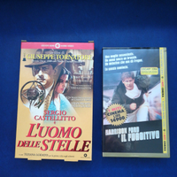 2 VHS l'uomo delle stelle+il fuggitivo