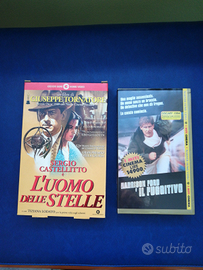 2 VHS l'uomo delle stelle+il fuggitivo