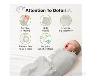 Swaddle – Sacco Nanna neonato (0-3 Mesi) 