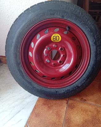 ruotino di scorta 4 fori + attrezzi