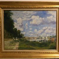 (Monet) Dipinto olio su tela.