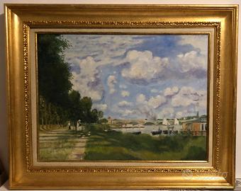 (Monet) Dipinto olio su tela.