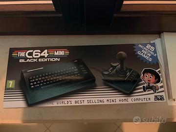 Commodore 64 Mini Black Edition + 25 Giochi Nuovi