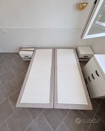 Base Letto Matrimoniale 160x200 Sommier Imbottito