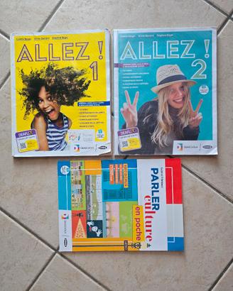 libro francese medie Allez 1+2 completo di CD