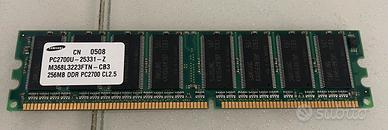 Memoria 256MB DDR PC2700 CL2.5