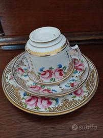 Antico Tre Pezzi dell' Ottocento 2 piattini Più Ta