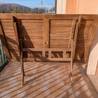 tavolo da giardino in legno e pieghevole 