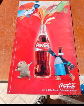 locandina in metallo coca cola
