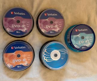Lotto 5 Campane Dvd-R - Dvd+R - Cd-r Nuove !!