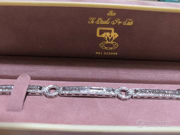 bracciale oro bianco 18kt unico e raro