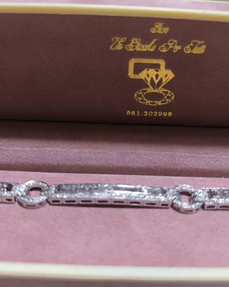bracciale oro bianco 18kt unico e raro