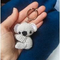 koala amigurumi portachiavi 