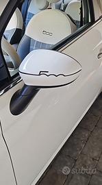 Adesivi sticker per calotte specchietti Fiat 500