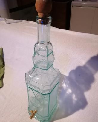bottiglia vetro cm68 vintage italy