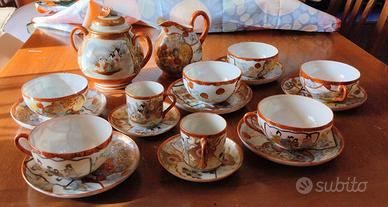 servizio da tè caffè vintage giapponese 
