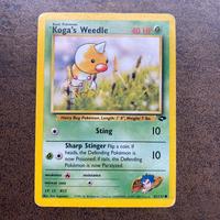 Koga's Weedle Set Gym Challenge 082/132 Pokemon