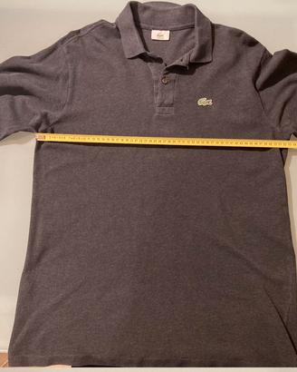 Polo Lacoste manica lunga Grigio scuro