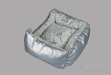 cuccia cane silver flower s