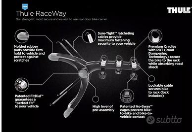 Portabici portellone posteriore LA THUILE RaceWay