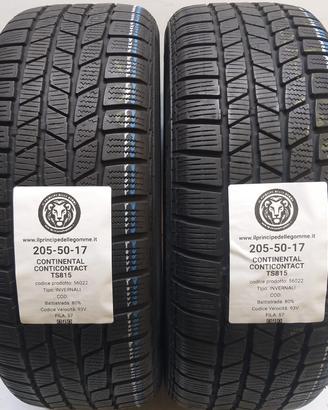 2 GOMME 205 50 17 CONTINENTAL A56022