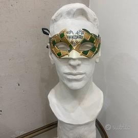Mascherina "Arlecchino Musicale" verde