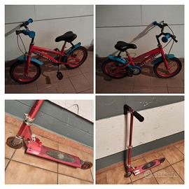 Monopattino+ bici bambini