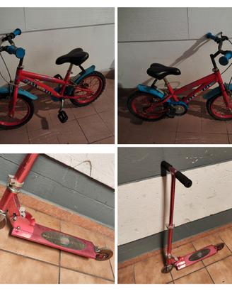 Monopattino+ bici bambini