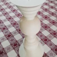 Portacandela legno bianco Merry Best 